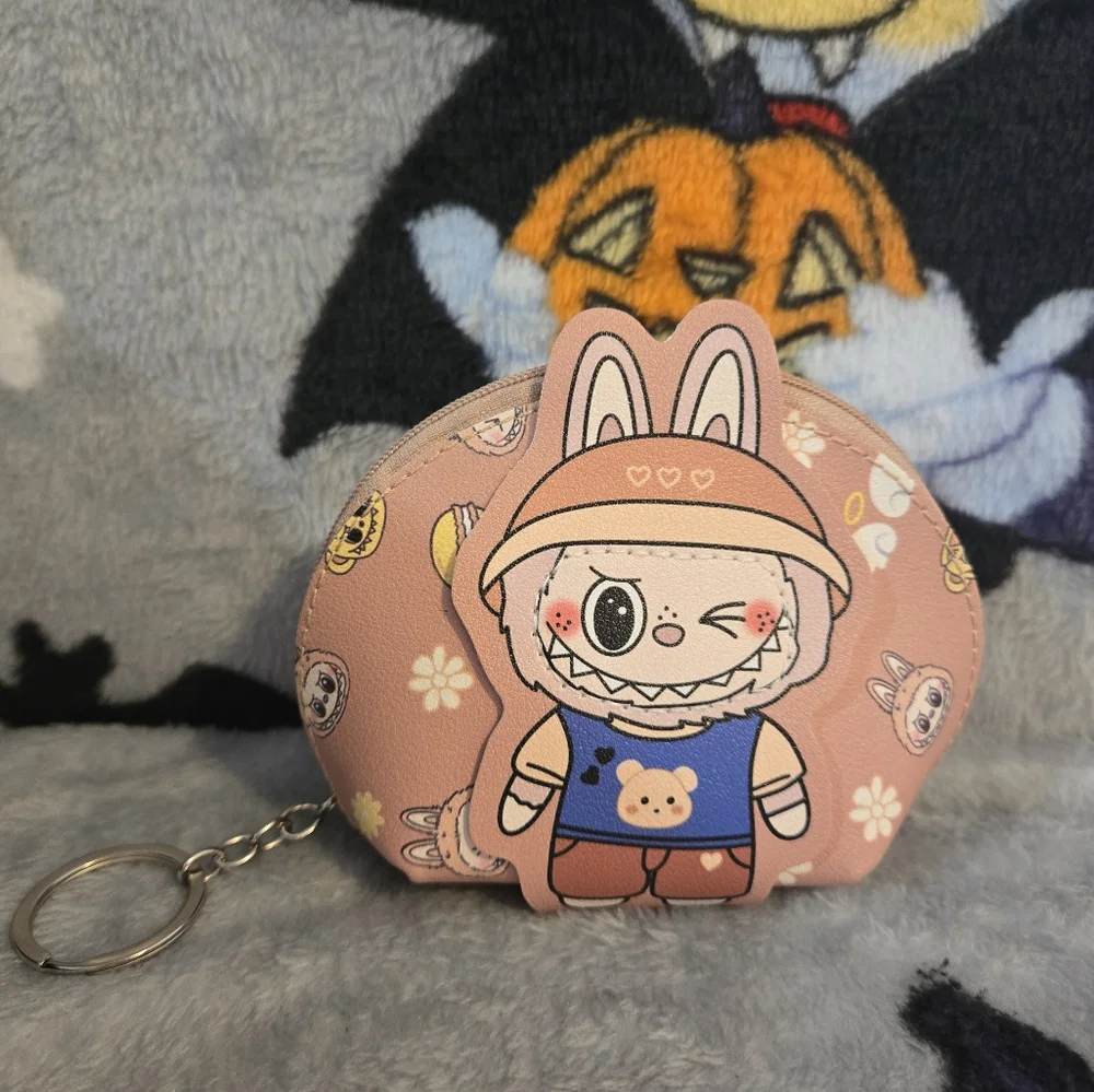 Cute Brown Labubu Coin Purse